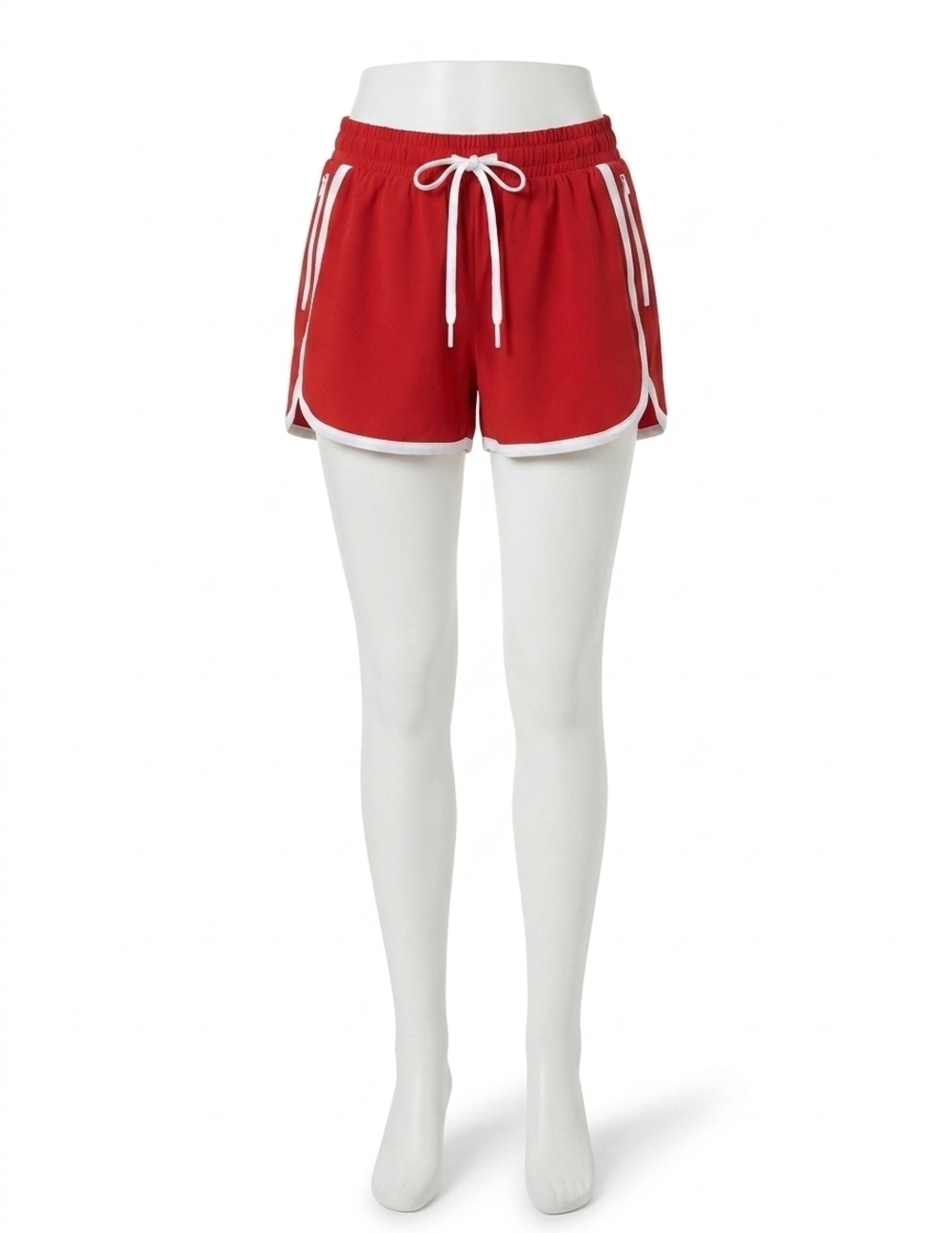 NEW BEYOND YOGA stretch woven the course short in chili red